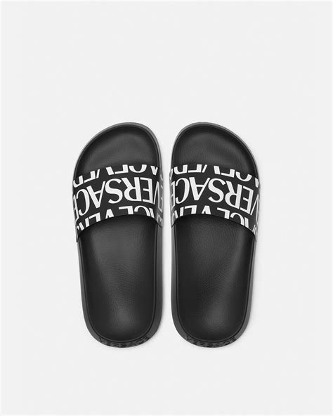 versace sliders white|versace slides girls.